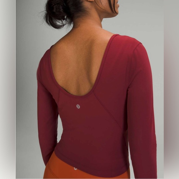 lululemon athletica Tops - Lululemon Align Long Sleeve Shirt Mulled Wine Size 4